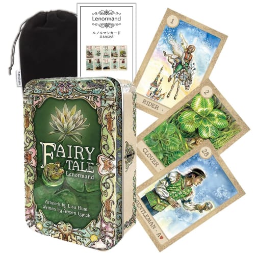 Kancharo Lenormand 38-Piece Tarot Card Set [Fairy Tale Lenormand] Includes a Japanese Lenormand Card Basic Instruction Manual and Pouch (Authentic)