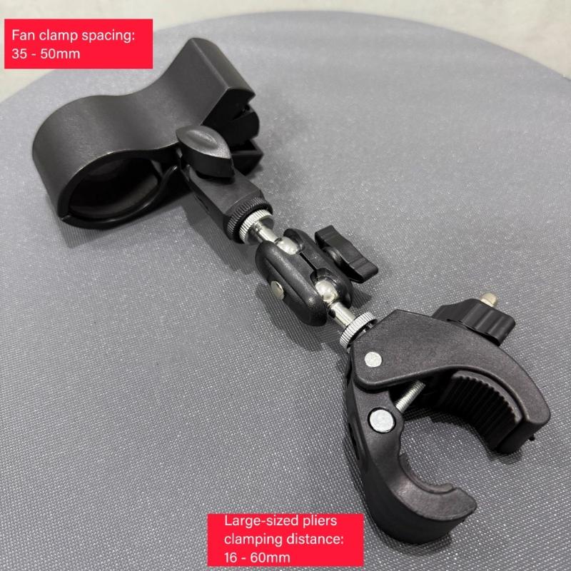 Metal Plastic Adjustable Clamp Holder Featuring 360 Rotate for Mounting Microphones Hair Dryers and Handheld Fan