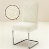 1PC Stretch Dining Chair Covers High Back Waterproof Textured Jacquard Fabric Parsons Chair Slipcover Thick Chair Protector
