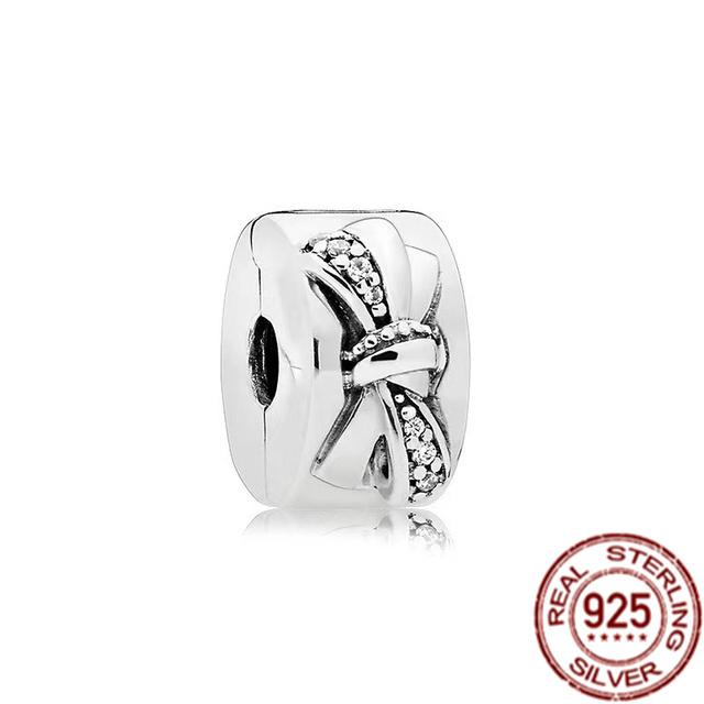 Bande de cœurs et pavé d'étoiles de mer, breloque à Clip en argent Sterling 925, perle adaptée au Bracelet de mode Original, bijoux fins, cadeau à faire soi-même