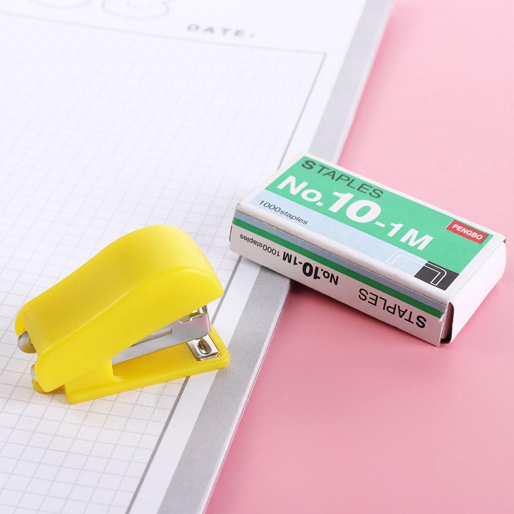 Paper Binding Bookbinding Machine Small Paper Stapling Tools Mini Labor-Saving Stapler Set Office