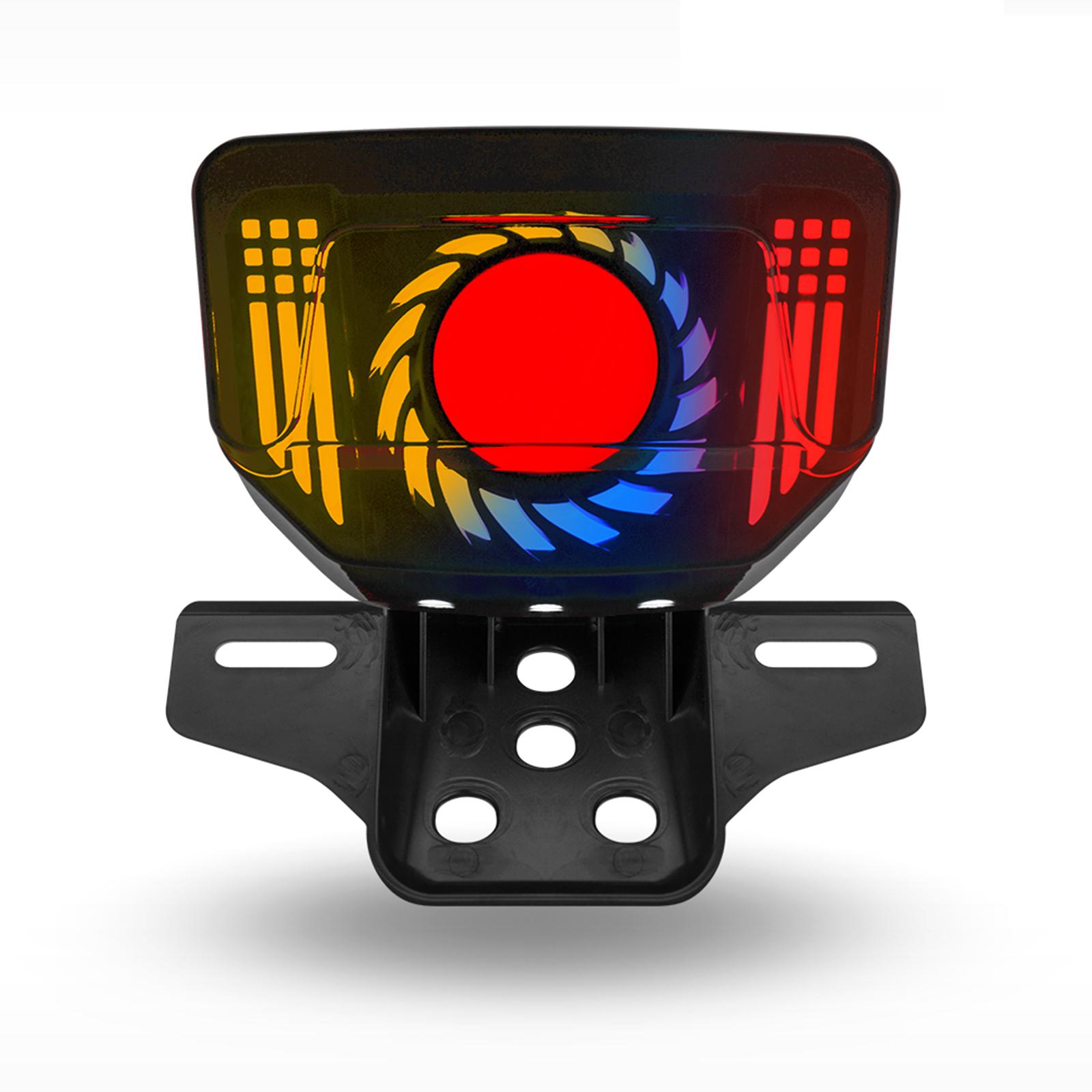 

Светодиодный задний фонарь со сканирующей динамической анимацией, дыхательные ДХО, лицензия на стробоскопический стоп-сигнал для мотоцикла Type 1 ABS Bracket красный