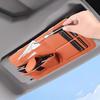Leather Car Sun Visor Organizer Multi-Pocket Universal Car Accessory Wear-Resistant Car Storage Bag Safe Driving Design Quick Access for Cards