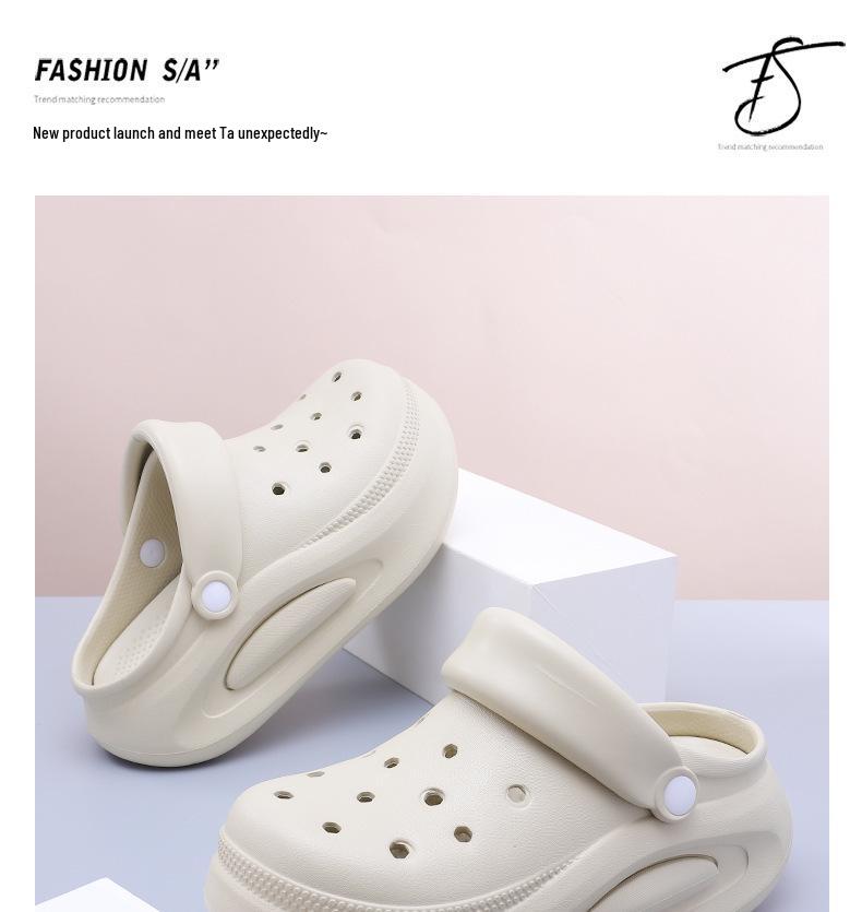 Women's Thick-Soled Height-Enhancing Sandals: Non-Slip Beach Slippers for Outdoor Sports