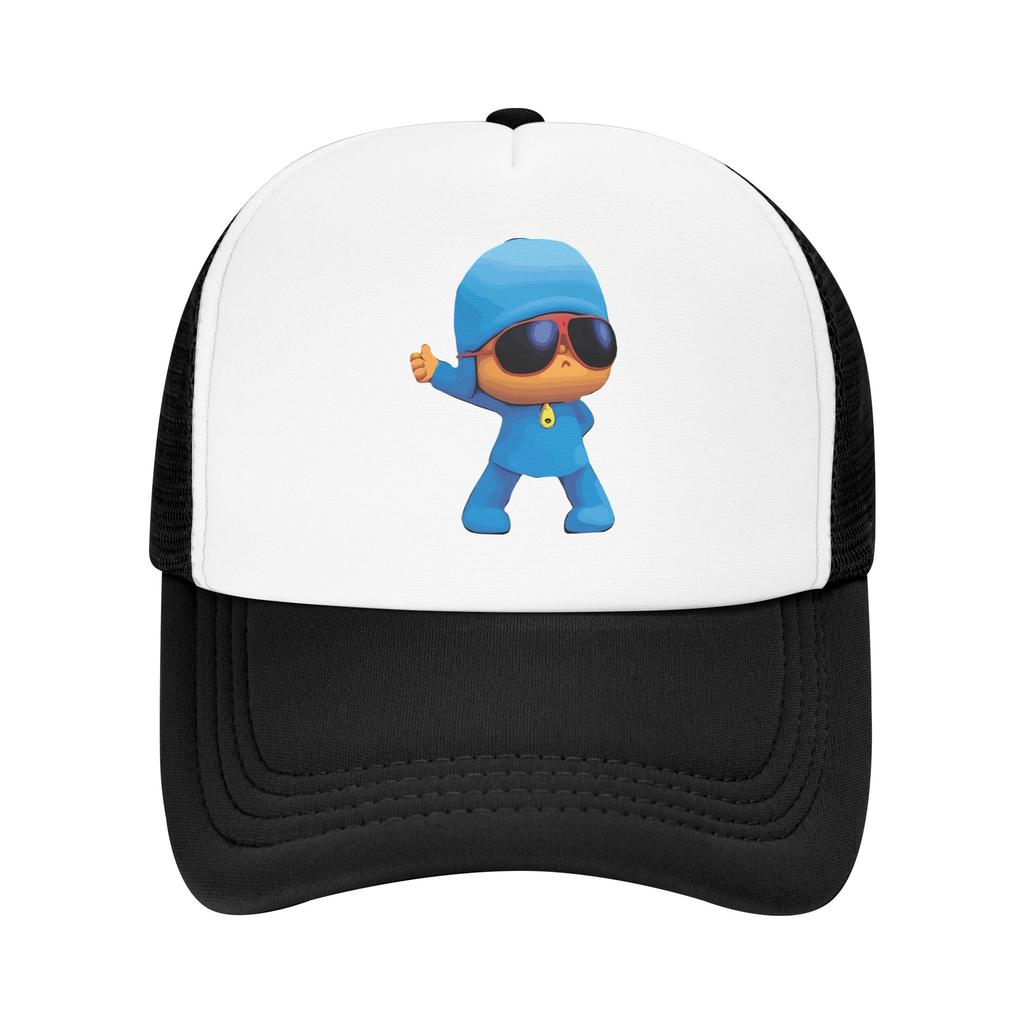 Pocoyoed  Friends Super Hero Friends  Trucker Caps Mesh Baseball Cap Snapback Caps Hat Trucker Hat Breathable Fishing Hat Summer