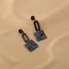 S111 silver needle earrings 1111 new trendy retro super fairy European and American style large long earrings earrings