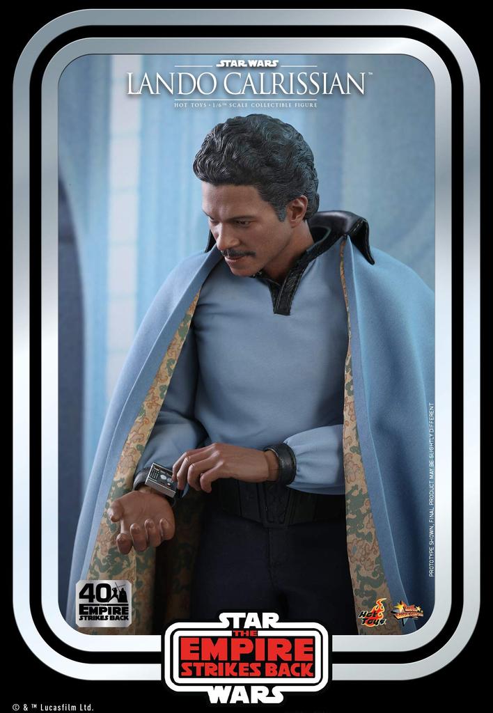 Hot Toys Movie Masterpiece Star Wars Episode 5: The Empire Strikes Back Lando Calrissian (40th Anniversary Edition) 16 Scale Figure Blue