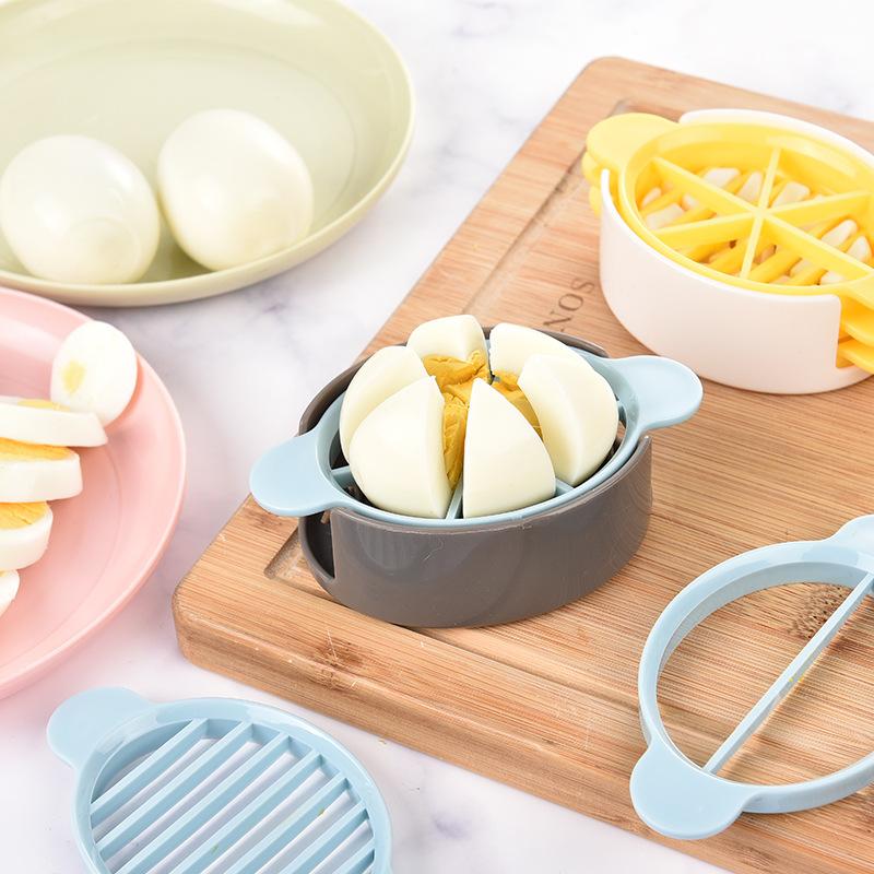 Eggs Slicer Cutter Egg Cooking Tools Multifunctional Egg Cutter Mold Cutter Artifact Gadgets Kitchen Manual Egg Slicer