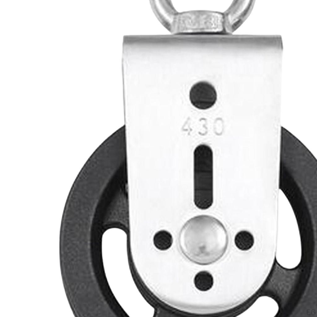 Bearing Pulley Wheel Lifting Sturdy Silent Pull Down for DIY Attachment Wire Rope