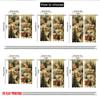 2pcs 2D flat printing Merry Christmas Trendy Curtains Cozy Snow Village Houses Digital Printed Polyester Drapes Family Party Use