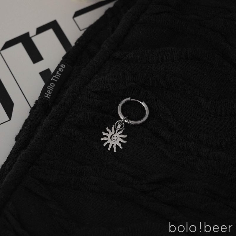 

Niche Style Bolo Rotate Ins Steel Men and Women Ear Ring Earring Sun One