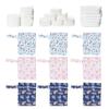 3pcs Wet Bag Cartoon Print Portable Water Proof Hanging Washable Reusable Cloth Diaper Bag for Trave