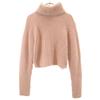 Beauty Products Made In Italy 100% Cashmere Long Sleeve Short Turtleneck Sweater Women Used