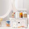 2pcs Transparent Plastic Medicine Can Set, Makeup Storage Box Cotton Balls, Cotton Swabs, Cotton Pads Storage
