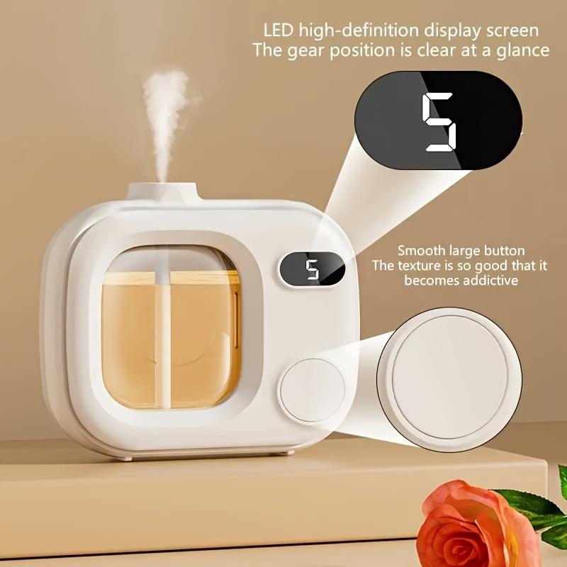 Five Adjustable Settings for A Smart Aroma Diffuser - Suitable for Essential Oils/Perfumes, Smart Diffuser with A 5-Level Adjustable Timer