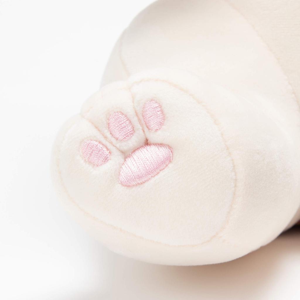 Livheart Sitting Body Pillow Premium Sleepy Animals Calico Cat Yuzu Medium Size Length Fluffy and Squishy (Total Approx. 30cm) 68226-10