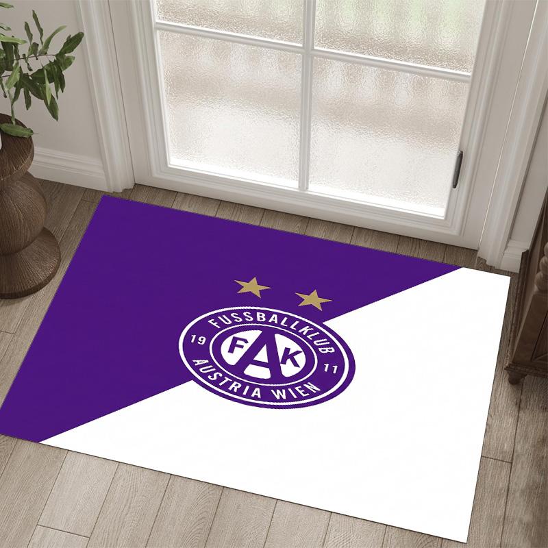 Austria Wien FC Design Crystal Velvet Carpet Cozy Non?Slip Printed Rug For Bedroom Living Room Entrance