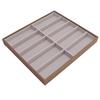 Sunglasses Display Tray PU Wood Grain Sunglasses Storage Case for Home Glasses Store