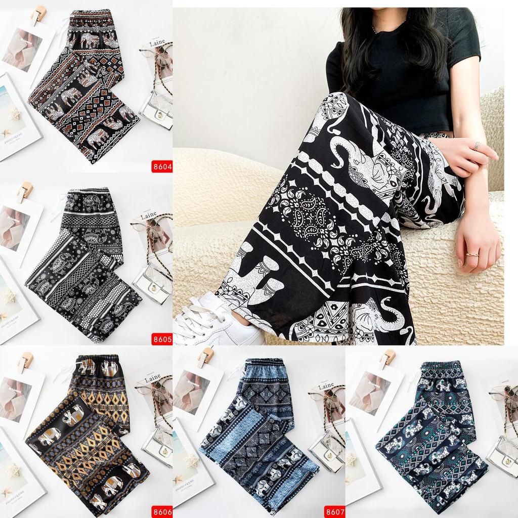 Elephant Yoga Pants With High Waist And Wide Legs For Summer Casual Wear