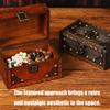 Wood Jewelry Box Organizers With Antique Metal Accent for Home Decoration Gift Storage and Display