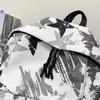 Star Graffiti Print Student Schoolbag Unisex Backpack