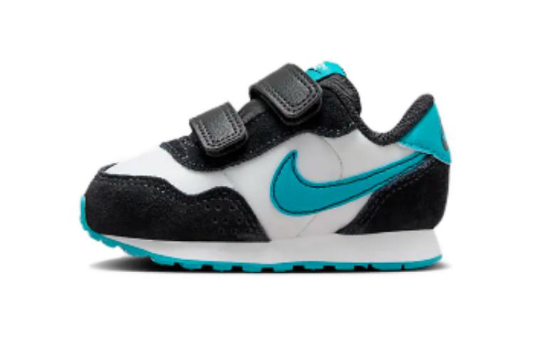 Детские кроссовки Nike MD Valiant, нескользящие, износостойкие, низкие, для малышей, черные с синим, для младенцев и малышей, CN8560-112 22