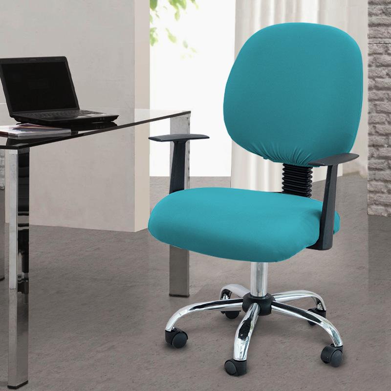 Two-Piece Computer Chair Cover Washable Executive Chair Cover For Computer Stretchable Seat Covers Computers Chairs