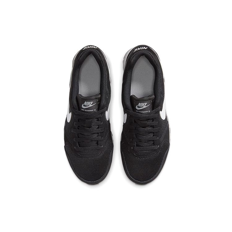 Nike MD Runner 2 GS Svart Hvit Barnesko Ulvegrå 807316-001