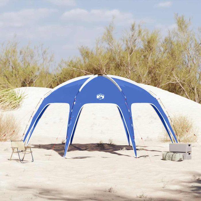 Tente de fête bleu azuré imperméable