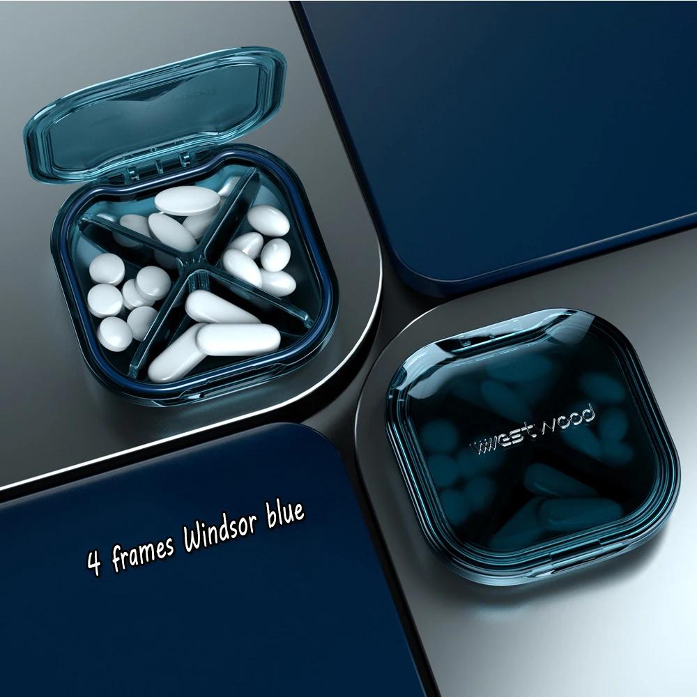 4-Compartment large-Capacity Medicine Box Portable And Portable Medicine Box Waterproof And Dustproof Medicine Storage Box