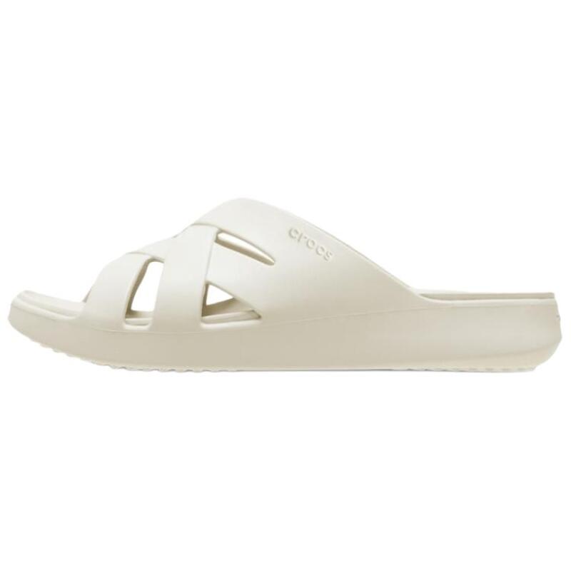 Crocs Getaway Fashion Temperament Anti-Abrasion Slippers Women's Milky White