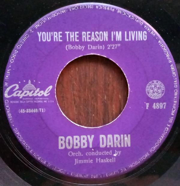 

7inch Record BOBBY DARIN Youre The Reason Im Living F4897 Capitol Records 1963 Italy Pop Used