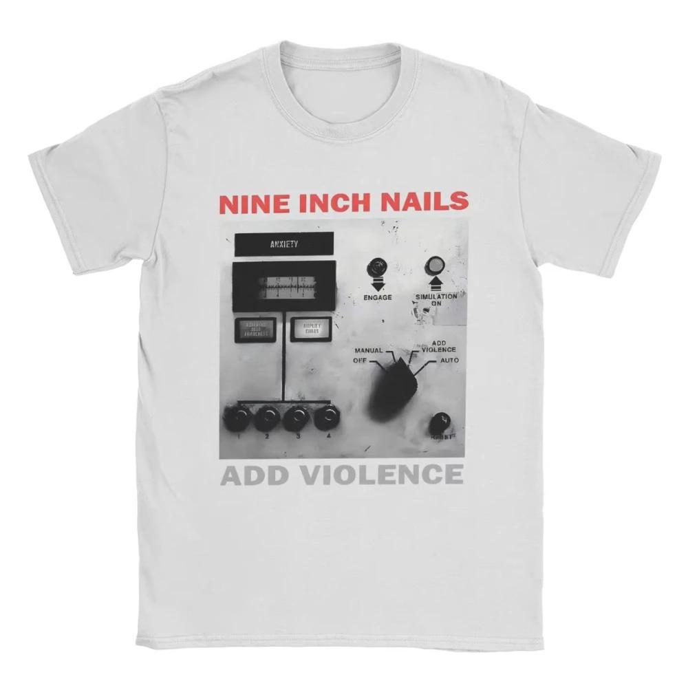 Nine Inch Nails NIN Men's and Women's Printed T Shirts Crazy Tees Short Sleeve Crewneck Male T-Shirts Pure Cotton Summer Clothes