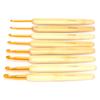 8pcs Aluminium Oxide Crochet Hook Golden Crochet Needles Set for Sweater Knitting