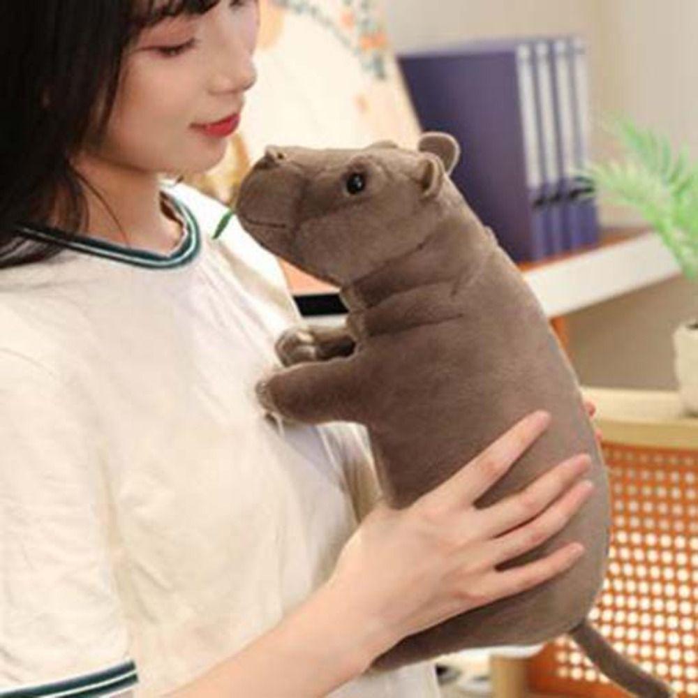 Realistice Plush Hippo Doll Simulation Hippopotamus Stuffed Toy Hippo Plush Toy  Bedroom Decoration