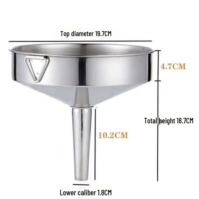 

Stainless Steel Industrial Funnel with Filter Net
