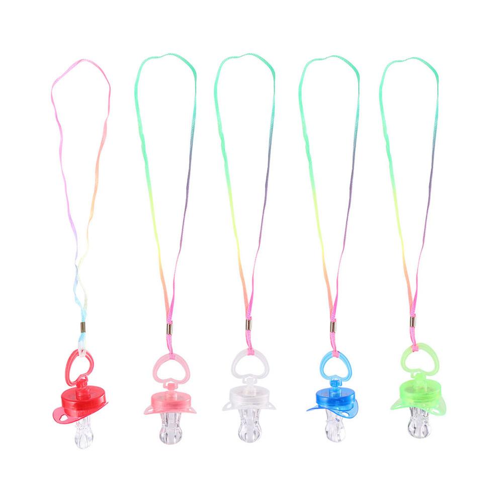 

5 Pcs Pacifier Whistle Pleasurable Kids Toys Fashion Plaything Decor Funny Flashing 8X5X4CM