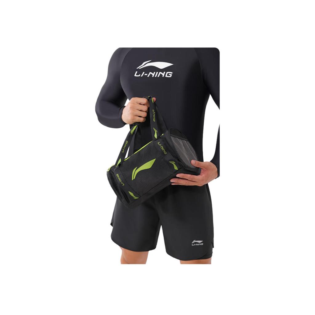 New LiNing Polyester Swim Bag Unisex Black LNBT770