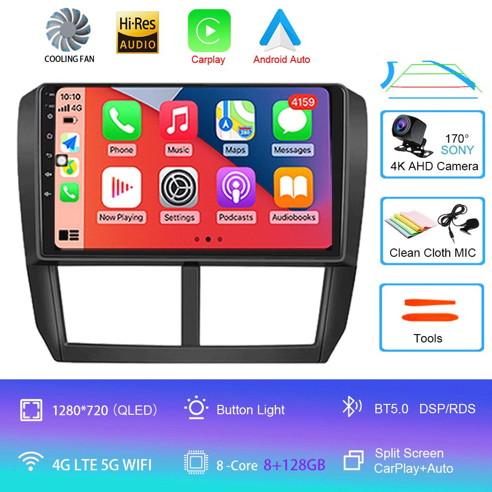 Android 14 Car Radio For Subaru Forester 3 SH 2007-2013 For Impreza GH GE 2 Din Multimedia Player 2 Din Carplay Head Unit