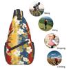 DADABULIU Floral and Cherry Blossom Pattern Crossbody Shoulder Bag for Men and Large Perfect for and School Japanese-style Women, Capacity,