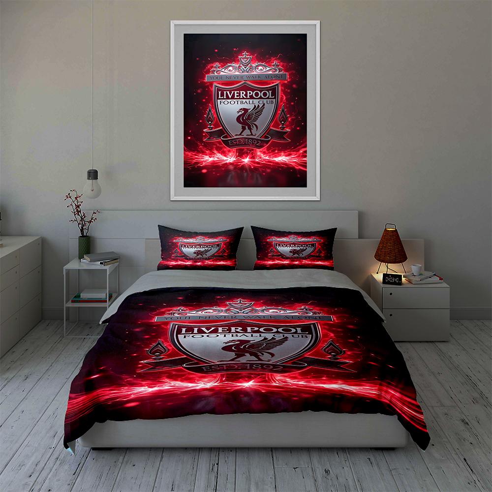 Liverpool Football Club Logo. Bedding Sets Duvet Cover Sets Duvet Covers Pillowcases(1 * Duvet Cover 2 * Pillowcases, Without Duvet Insert)