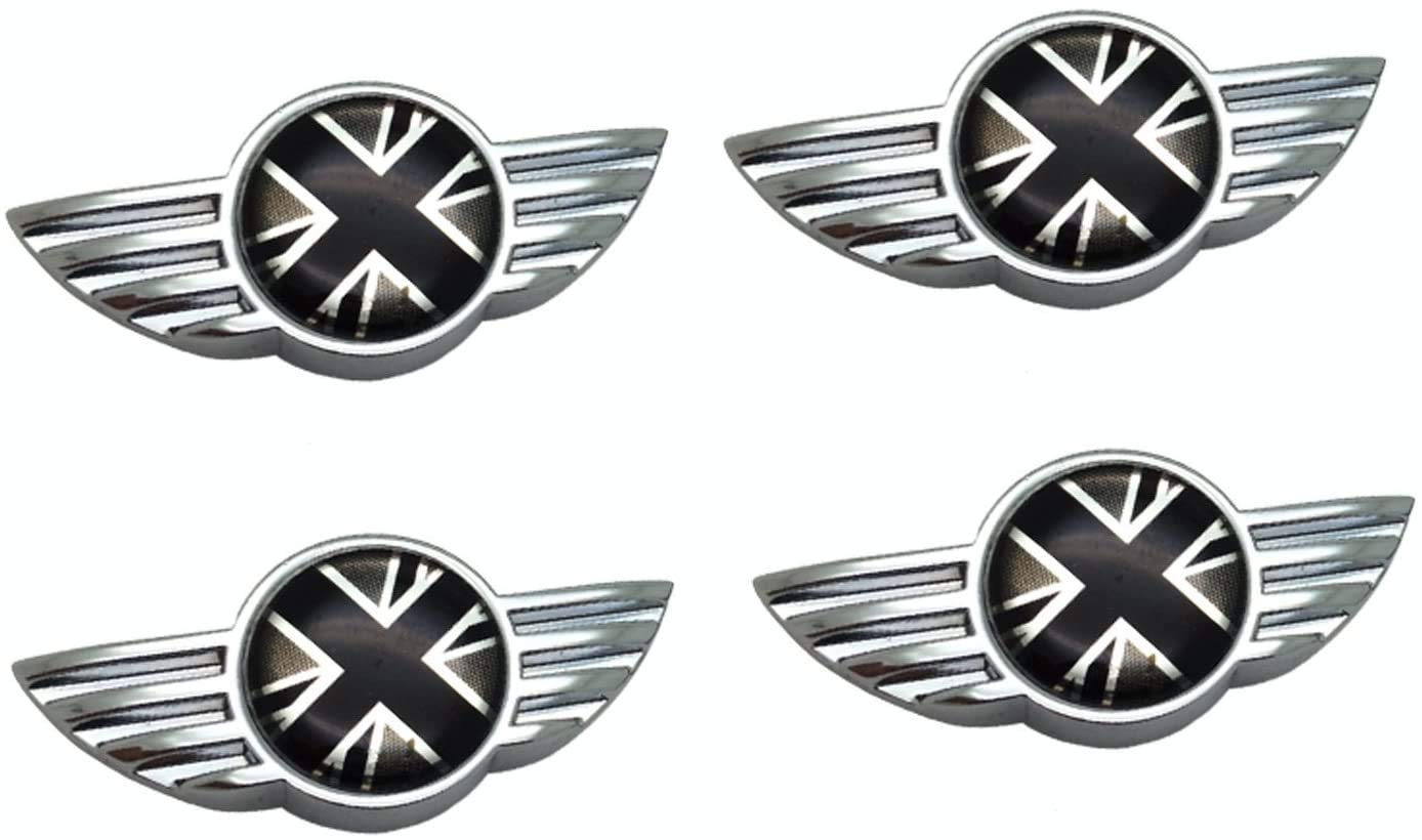 

Flywing Design License Plate Frame Bolt Screw Fastener with Safety Screw Caps for YaaGoo Mini Cooper Universal Fit (GJ)