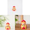 Wooden Carved God Of Wealth Figurine For Home Office Desk Decor Gift For Celebrations