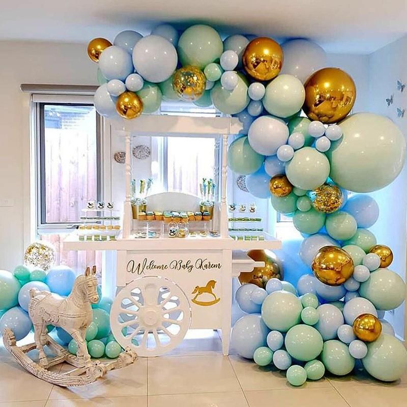 5m Transparent Balloon Chain for Birthday Party Arch Decoration and Wedding Props with Double Holes.