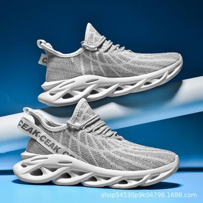 Summer and Autumn New Large Size Mesh Shoes Twist Bottom Fly Woven Mesh Sports Shoes Korean Version Super Large Size Men's Shoes Light Shoes