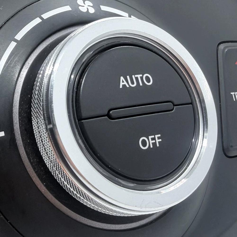 AC Climate Control Knob Trim Rings For 2013-2017 Hyundai Ix45 Models Interior Decor Accessories Air Conditioning Knob Ring
