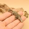 Small Animal Model Antique Brass Figurine Scary Alligator Ornaments  Home Decor