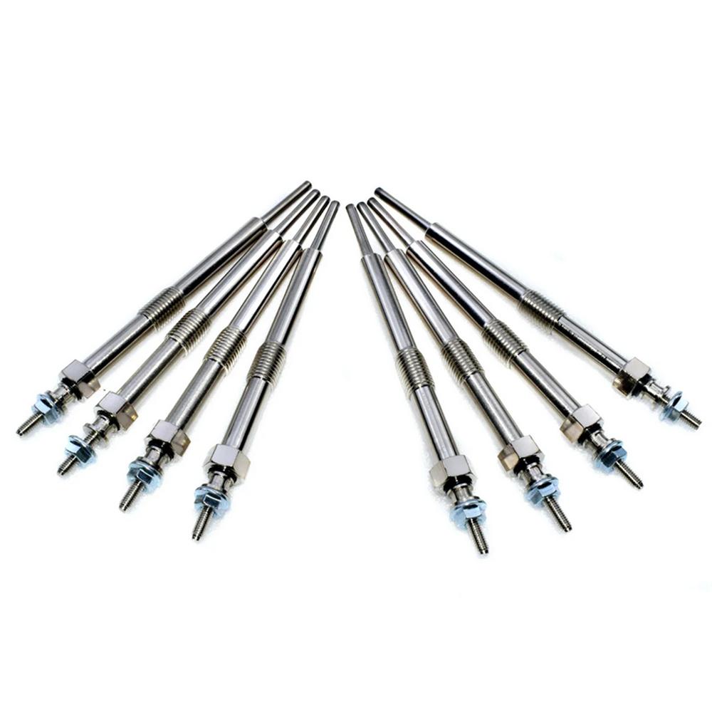 8 x Glow Plugs For Chevrolet Express Silverado GMC Savana Sierra 6.6L 12639701