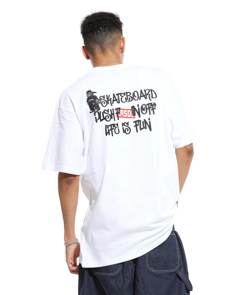 CREAM SODA LAB [2Pack] Backstreet Short Sleeve T-Shirt Black (White) White (Black)