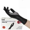 100PCS Waterproof Disposable Black Nitrile Gloves Non-Medical Durable S/M/L/XL for Kitchen Bathroom Home Cleaning Supplies Tools